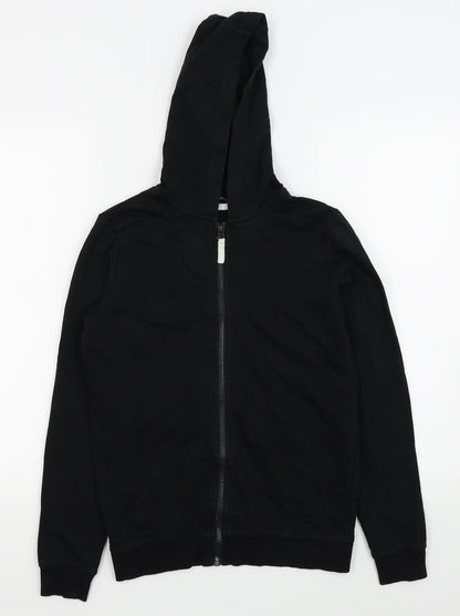 Asda George Boys Black   Full Zip Jumper Size 13-14 Years