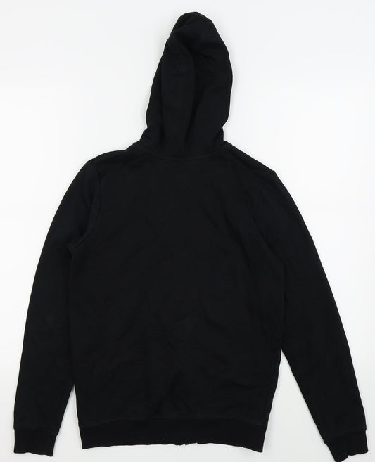 Asda George Boys Black   Full Zip Jumper Size 13-14 Years