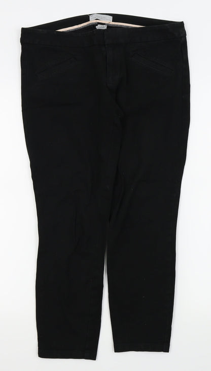 Womens UK Size 12 Gap Regular Fit  Black Trousers