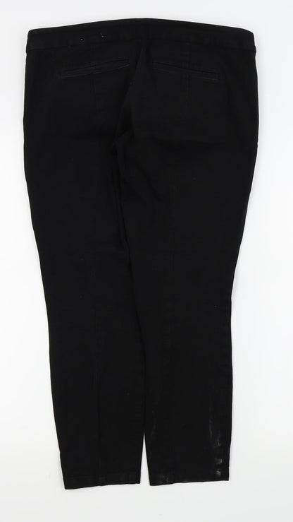 Womens UK Size 12 Gap Regular Fit  Black Trousers