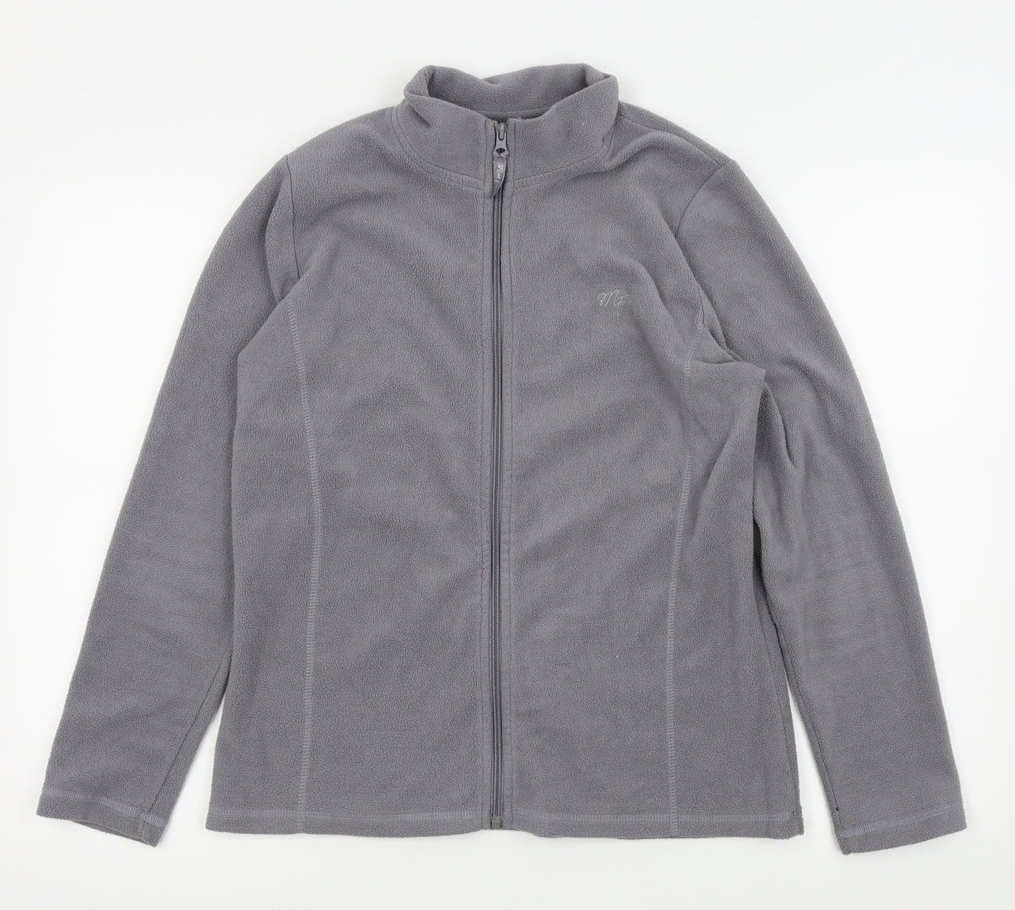 Miss Fiori Womens Grey   Full Zip Jumper Size M  - Fleece