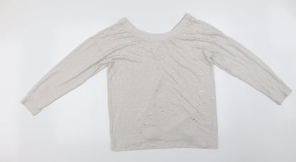 Womens UK Size 16 NEXT Ivory Basic Blouse