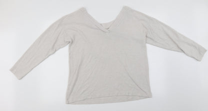 Womens UK Size 16 NEXT Ivory Basic Blouse