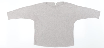 H&M Womens Grey   Pullover Jumper Size M