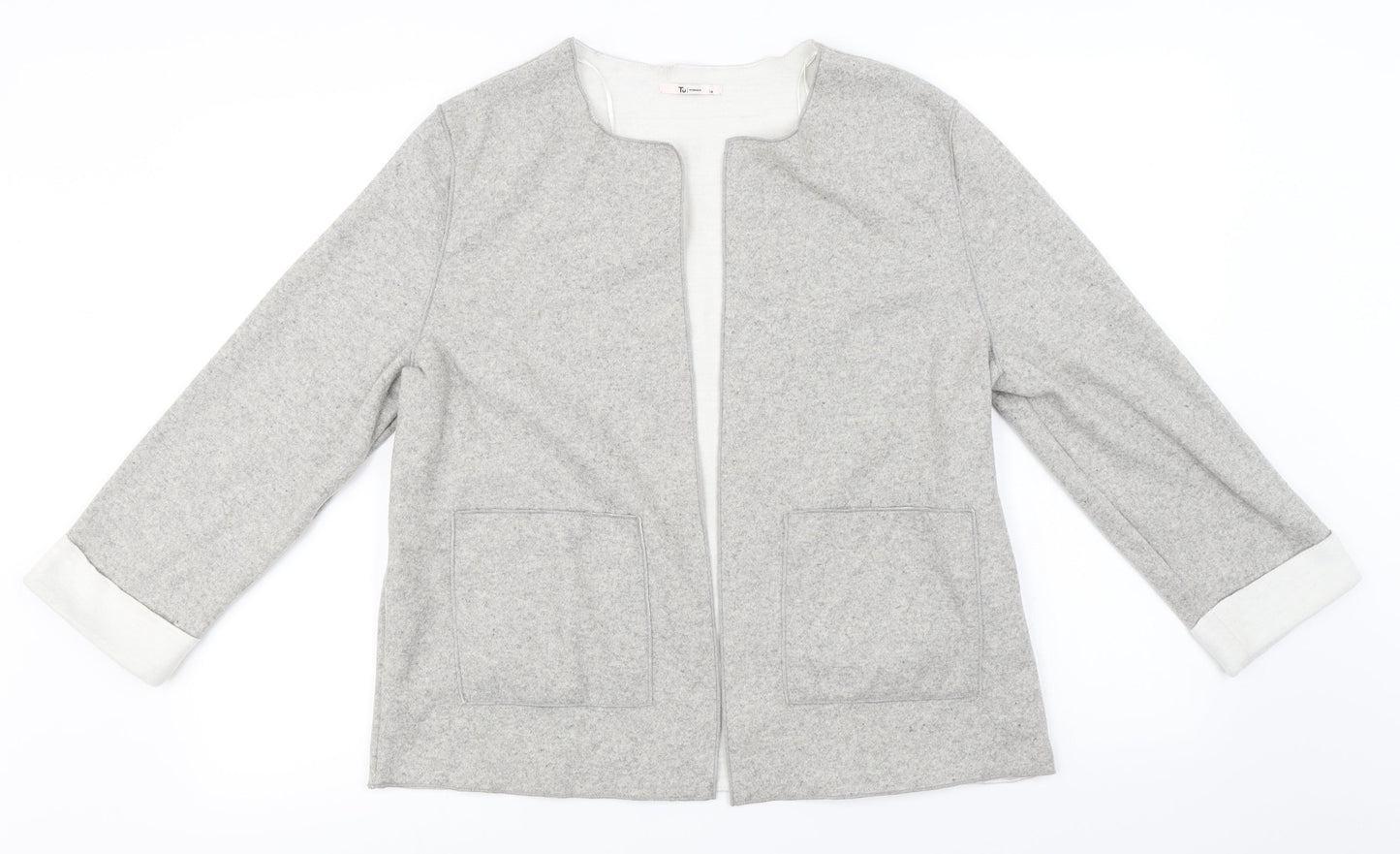 TU Womens Grey   Jacket Coat Size 14
