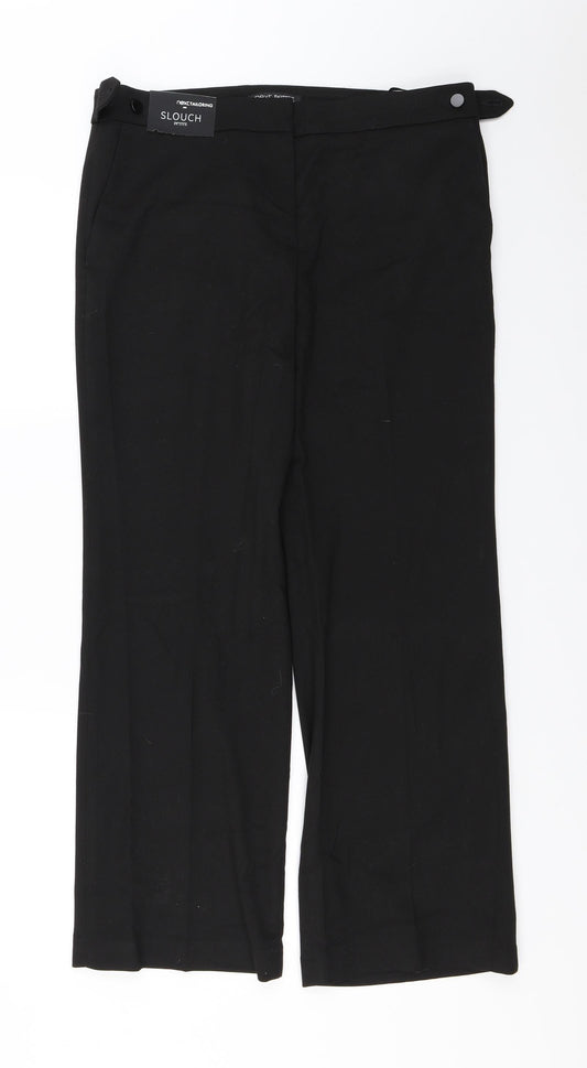Womens UK Size 10 NEXT Regular Fit  Black Trousers