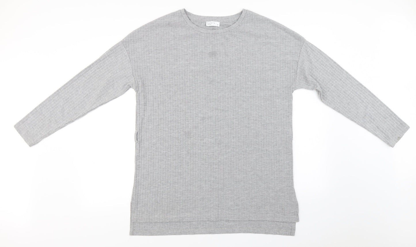 Papaya  Womens Grey   Basic T-Shirt Size 16