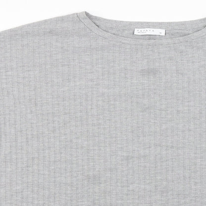 Papaya  Womens Grey   Basic T-Shirt Size 16