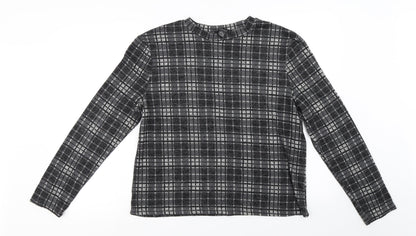 Primark Womens Black Check  Pullover Jumper Size XL