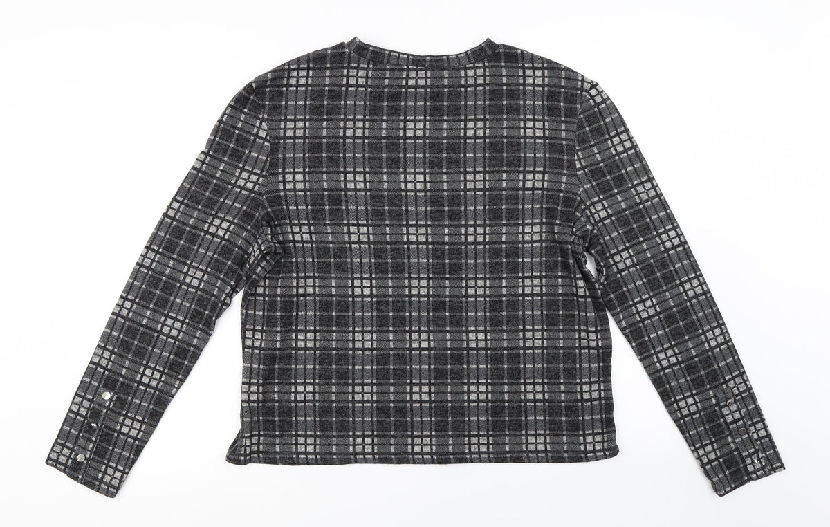 Primark Womens Black Check  Pullover Jumper Size XL