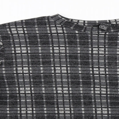 Primark Womens Black Check  Pullover Jumper Size XL
