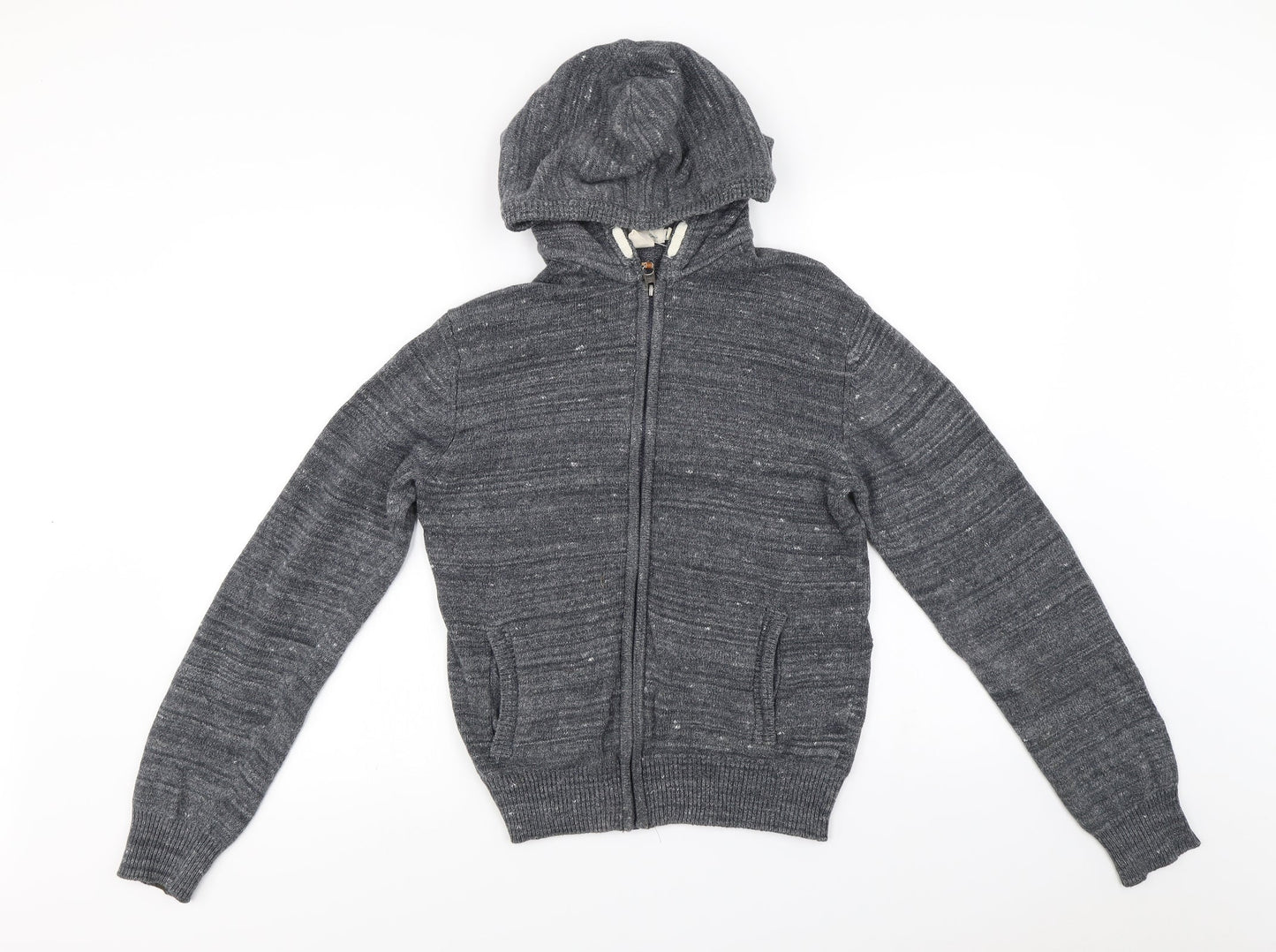 L.O.G.G   Boys Grey   Full Zip Hoodie Size 13-14 Years