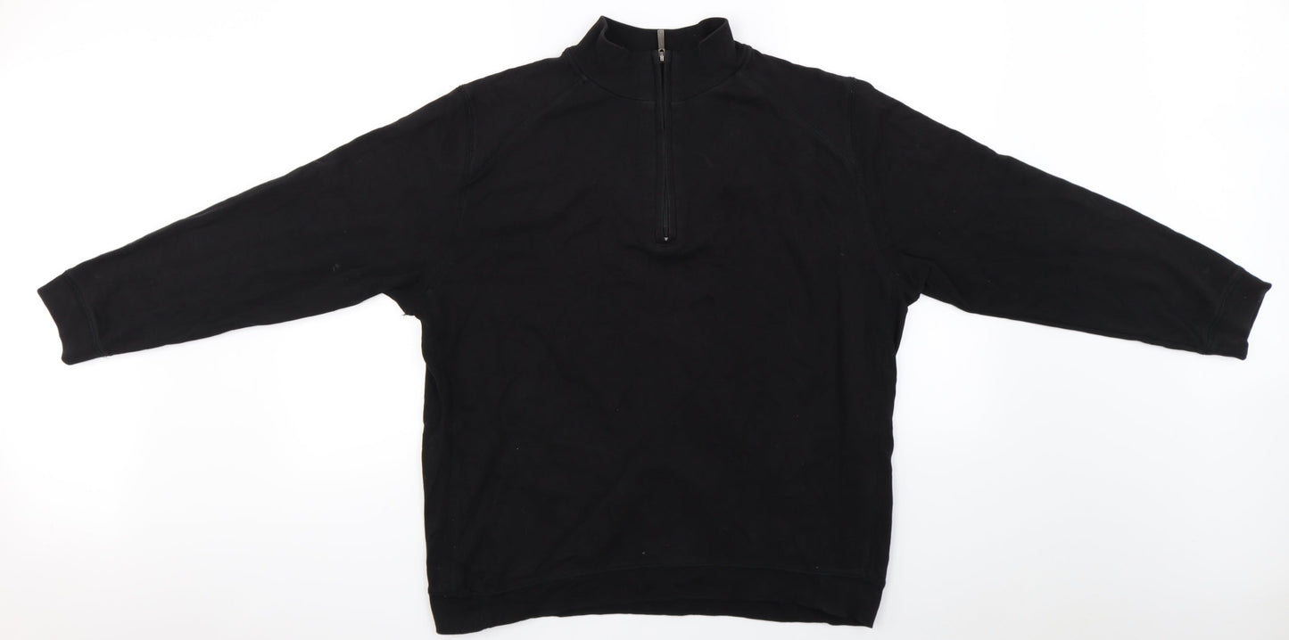 Kirkland  Mens Black   Henley Jumper Size L  - bamburgh castle