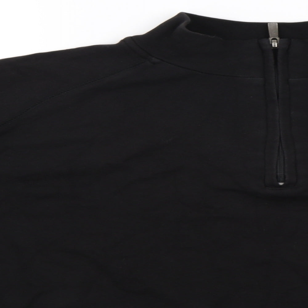 Kirkland  Mens Black   Henley Jumper Size L  - bamburgh castle