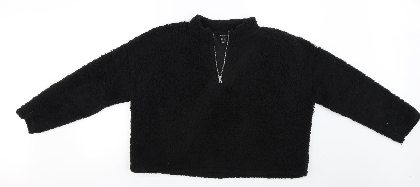 New Look  Womens Black   Henley Jumper Size L