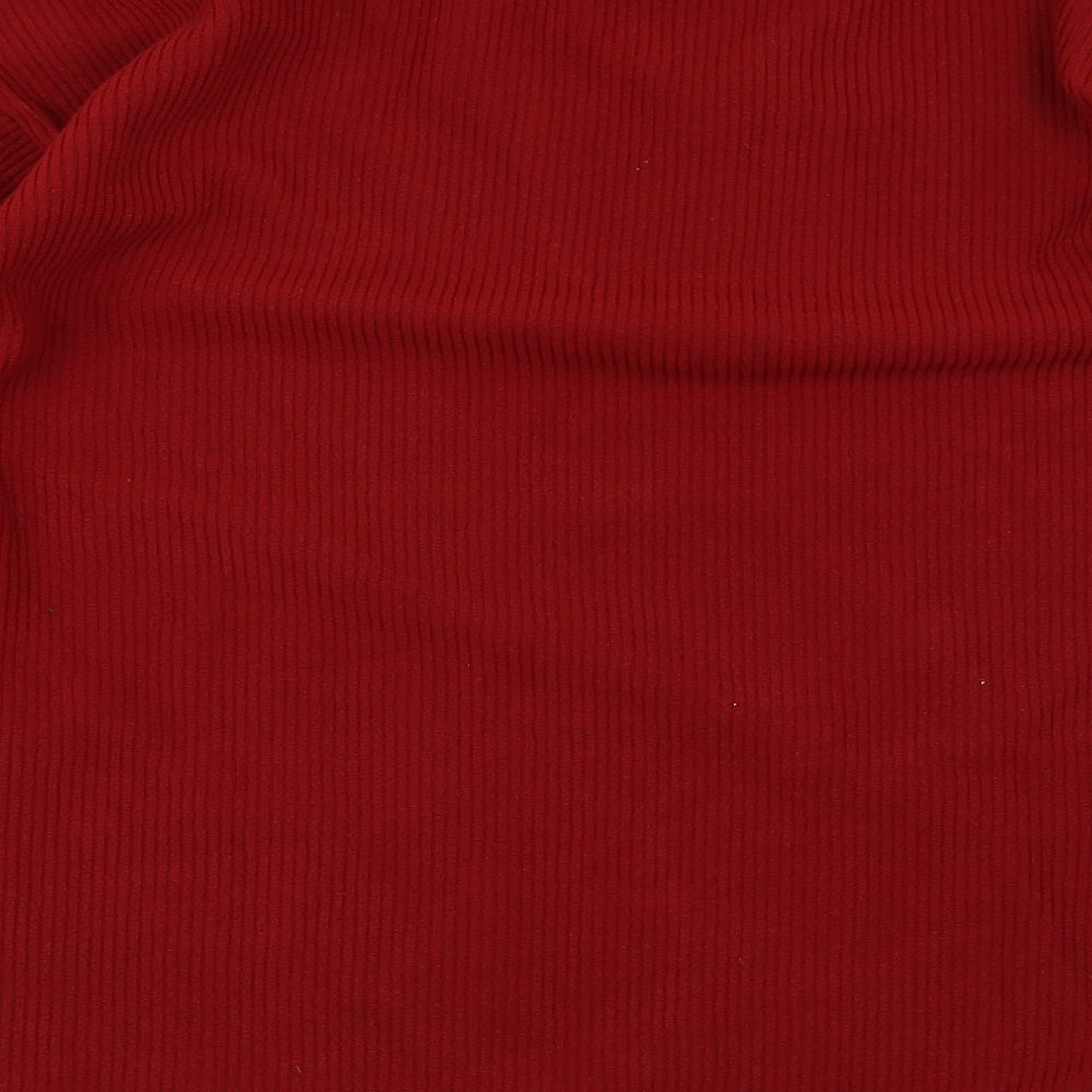 BHS  Mens Red   Henley Jumper Size L