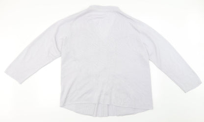Preworn Womens Grey   Cardigan Jumper Size 22