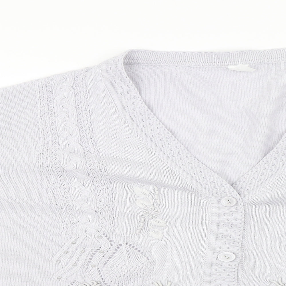 Preworn Womens Grey   Cardigan Jumper Size 22