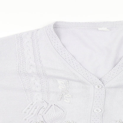 Preworn Womens Grey   Cardigan Jumper Size 22