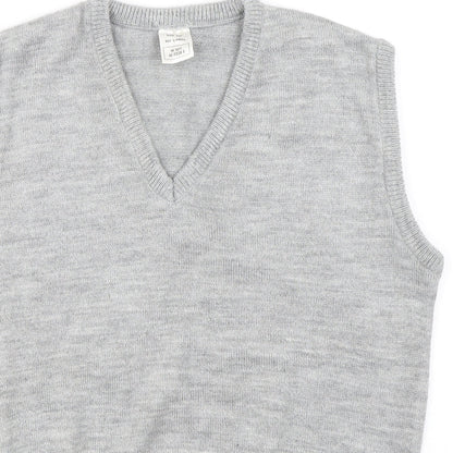 Preworn Mens Grey   Vest Jumper Size M