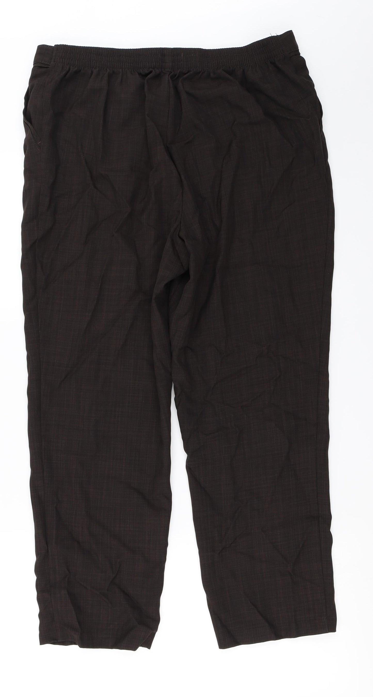 Womens UK Size 16 Marks and Spencer Regular Fit  Brown Trousers