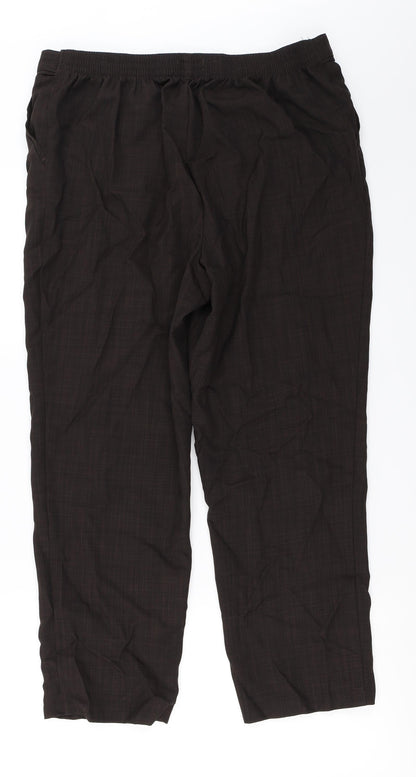 Womens UK Size 16 Marks and Spencer Regular Fit  Brown Trousers