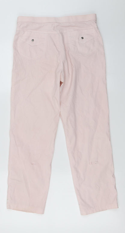 Preworn Womens Pink   Trousers  Size 28 in L22 in
