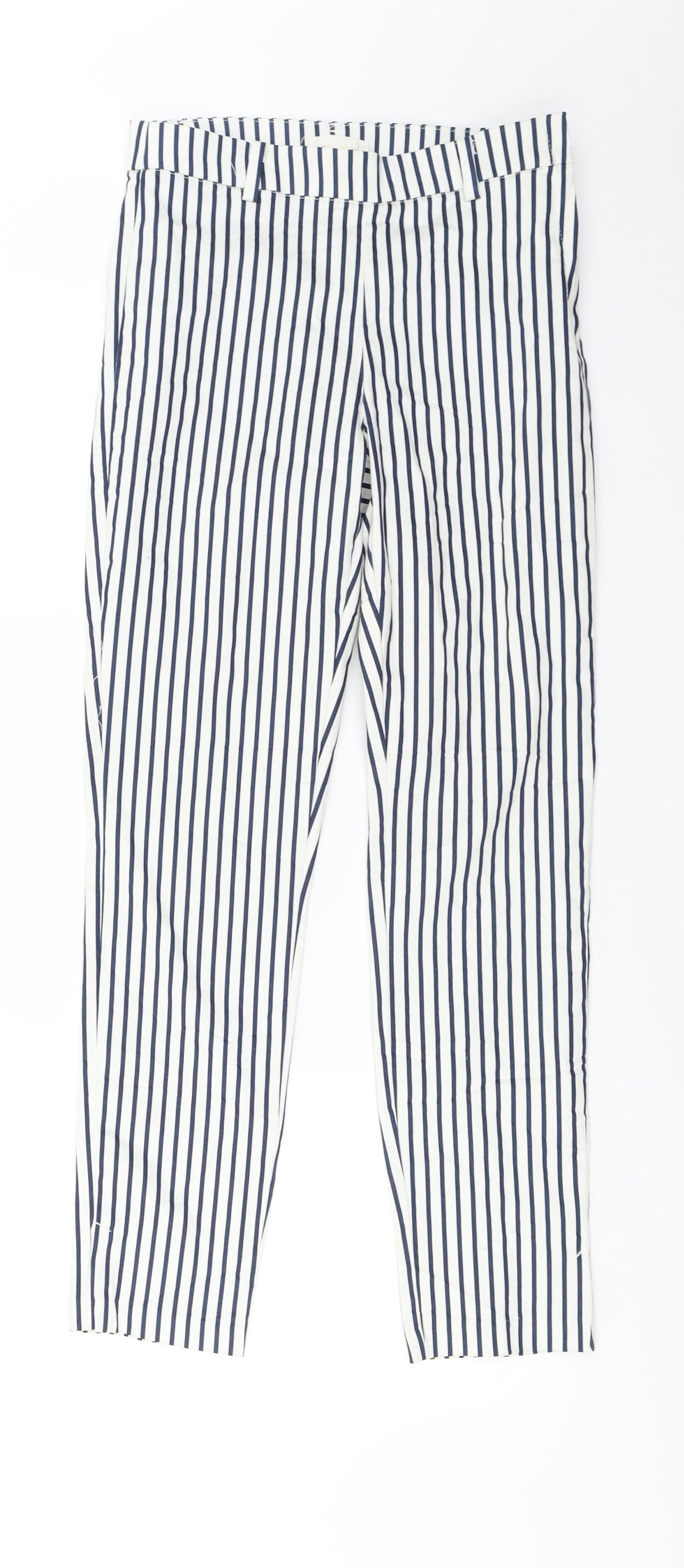 Womens UK Size 6 H&M Regular Fit  White Trousers