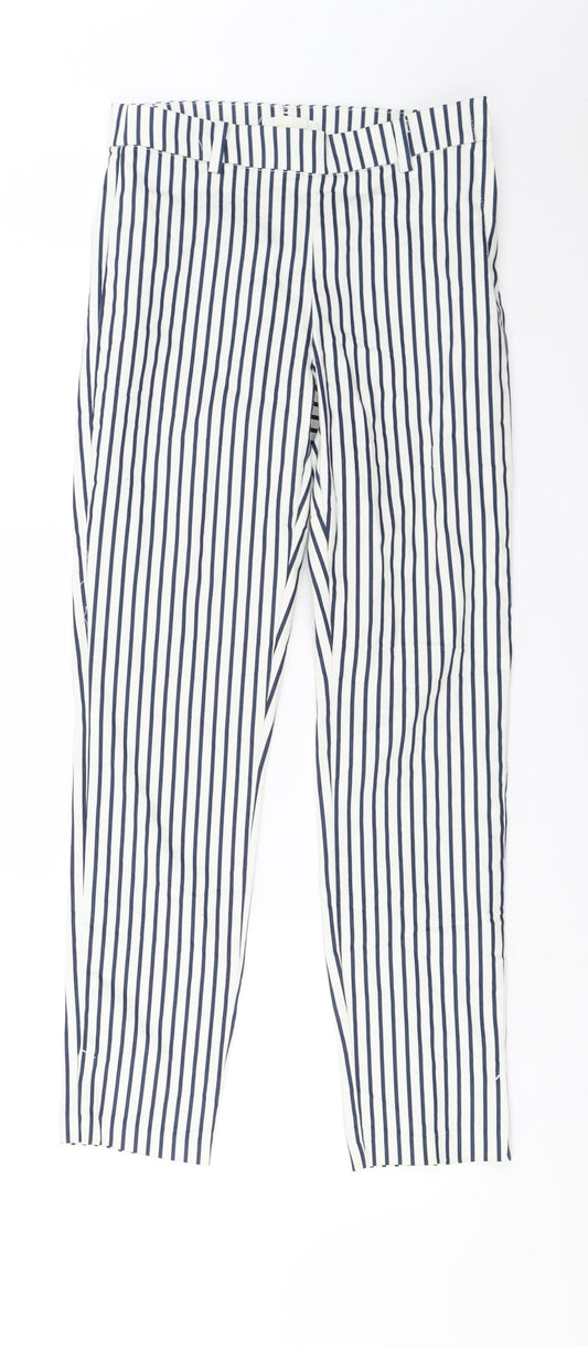 Womens UK Size 6 H&M Regular Fit  White Trousers