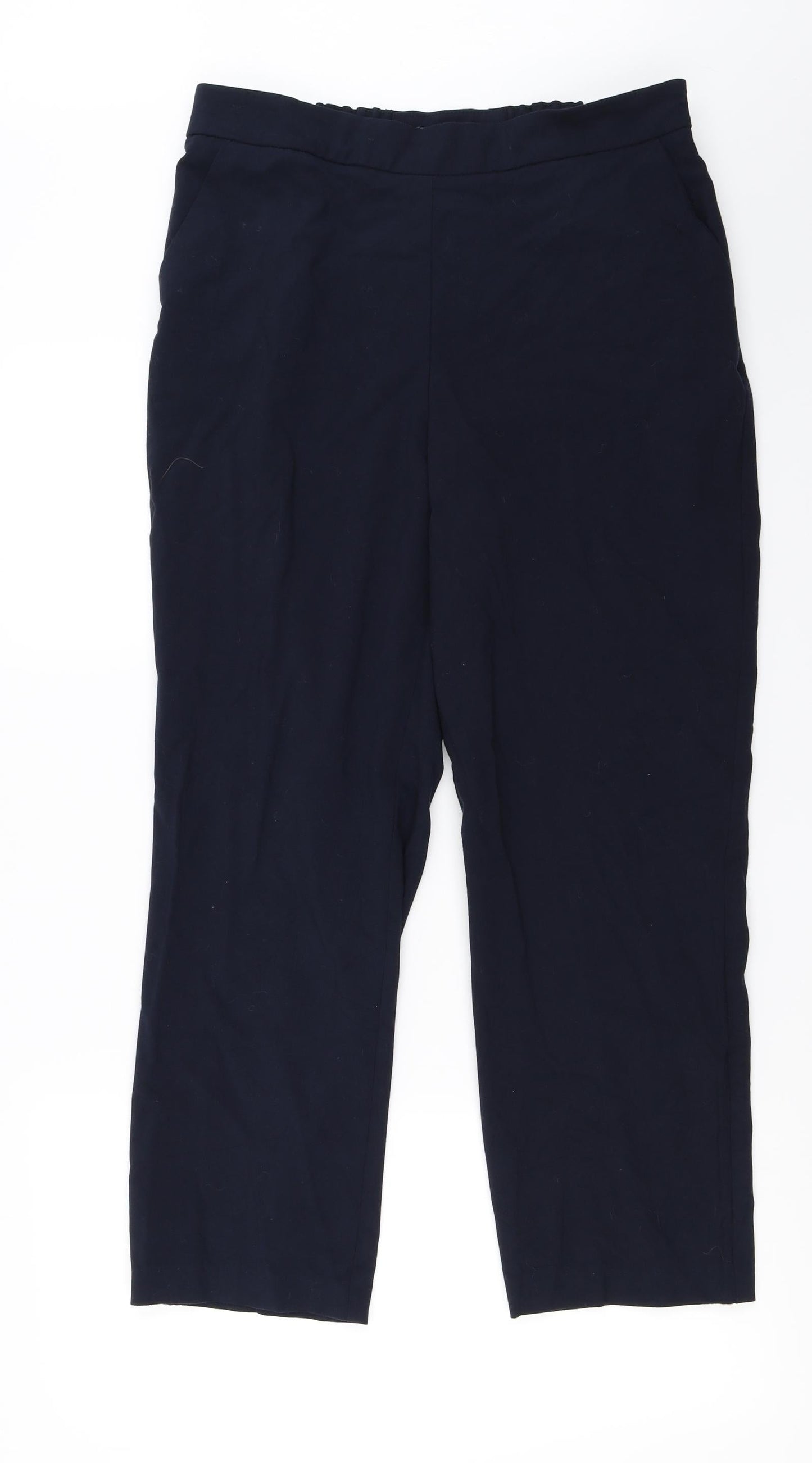 Womens UK Size 14 Marks and Spencer Relaxed Fit  Blue Trousers