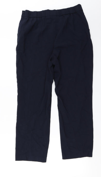Womens UK Size 14 Marks and Spencer Relaxed Fit  Blue Trousers