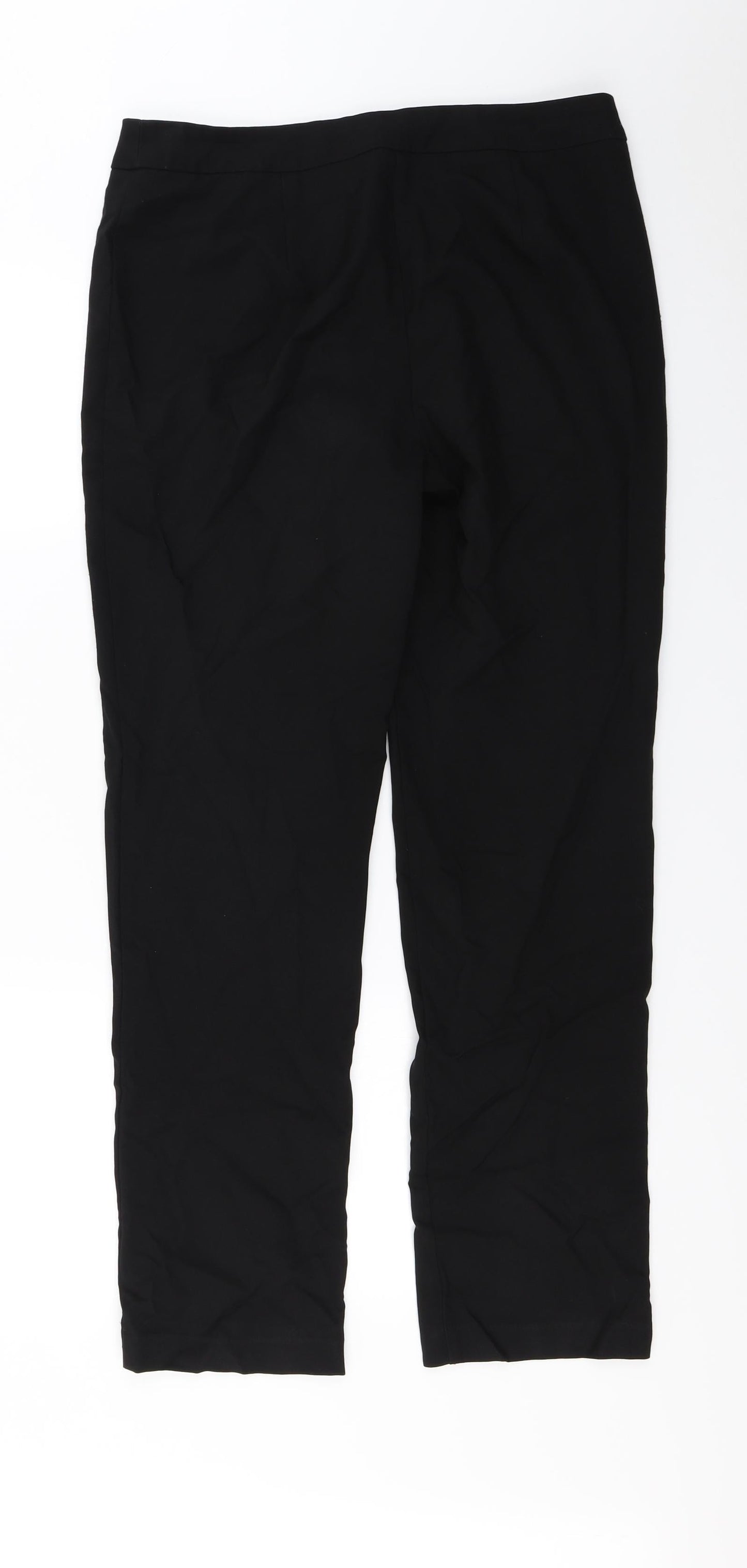 Womens UK Size 12 Papaya Regular Fit  Black Trousers