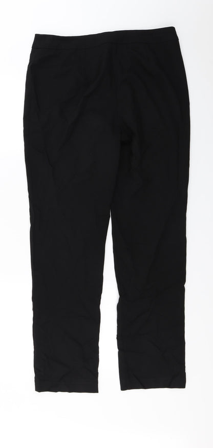 Womens UK Size 12 Papaya Regular Fit  Black Trousers