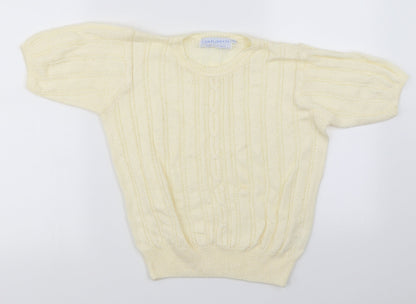 Compliments   Womens Yellow   Pullover Jumper Size S