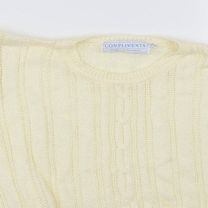 Compliments   Womens Yellow   Pullover Jumper Size S