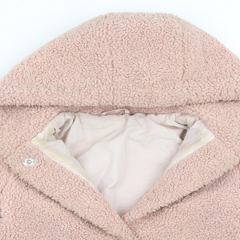 Nutmeg Girls Pink   Overcoat Coat Size 4-5 Years