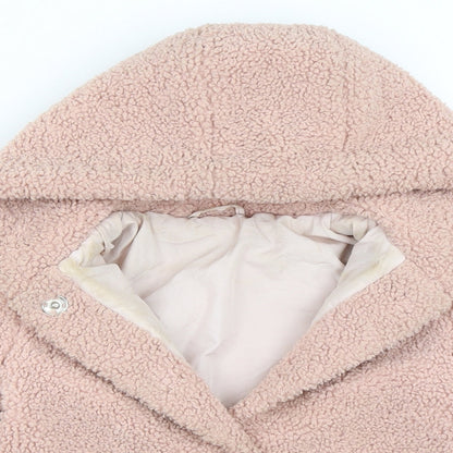 Nutmeg Girls Pink   Overcoat Coat Size 4-5 Years