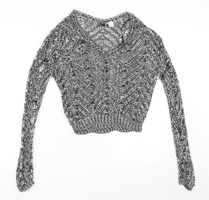 H&M Womens Black   Pullover Jumper Size 34