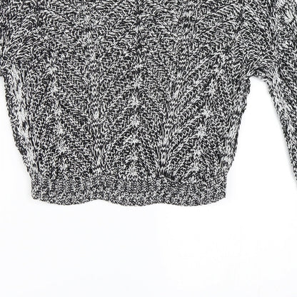 H&M Womens Black   Pullover Jumper Size 34