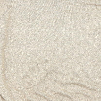 F&F Womens Gold   Pullover Jumper Size 14