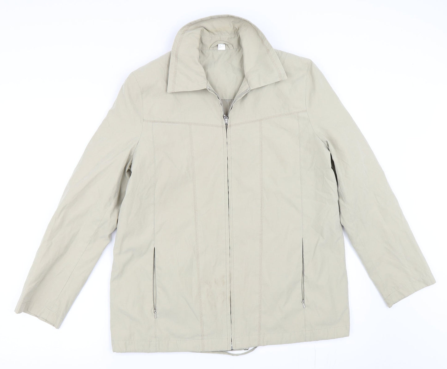 Preworn Womens Beige   Jacket Coat Size 10