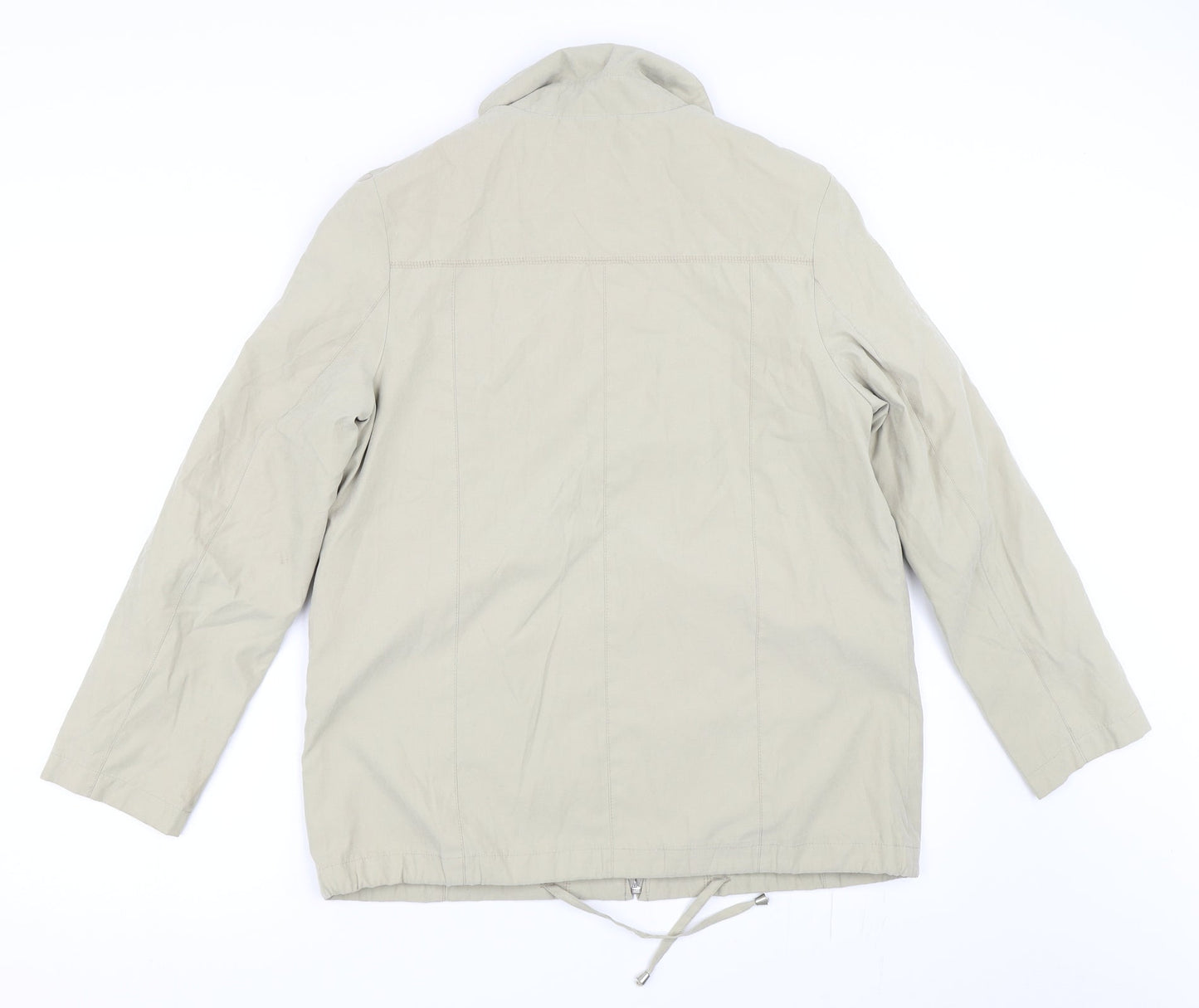 Preworn Womens Beige   Jacket Coat Size 10