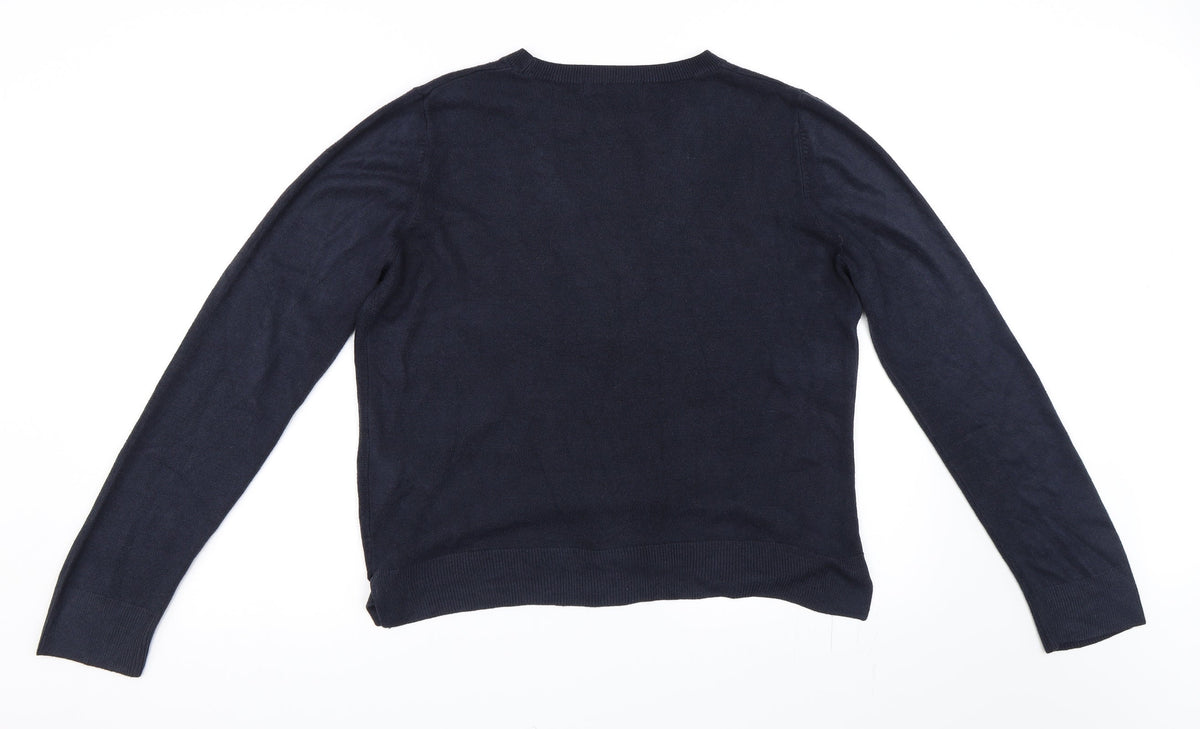 Marks & Spencer Womens Blue   Pullover Jumper Size 16