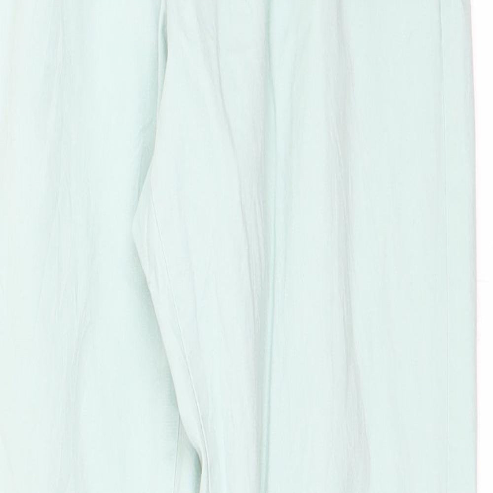 Womens UK Size 36 H&M Regular Fit Chino Blue Trousers