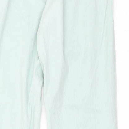 Womens UK Size 36 H&M Regular Fit Chino Blue Trousers