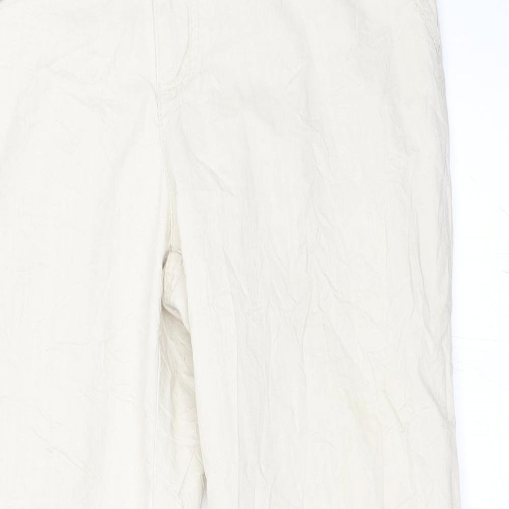 Womens UK Size 14 Street One Regular Fit Chino Beige Trousers