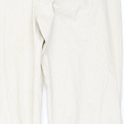 Womens UK Size 14 Street One Regular Fit Chino Beige Trousers