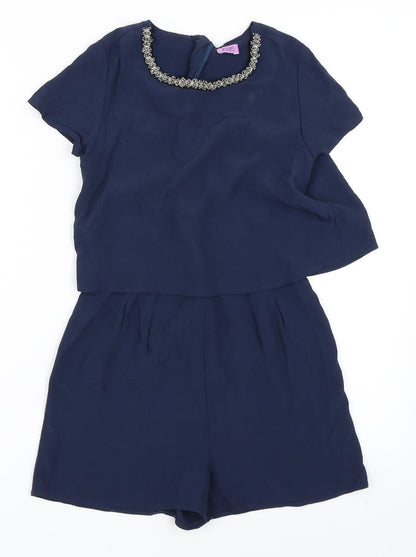 F&F Girls Blue   Playsuit One-Piece Size 10-11 Years