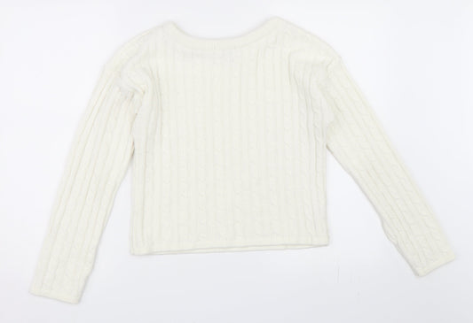 Femme Luxe Womens Ivory   Pullover Jumper Size 12