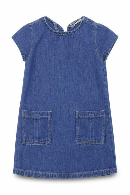 Next Girls Blue  Denim Shift  Size 4 Years
